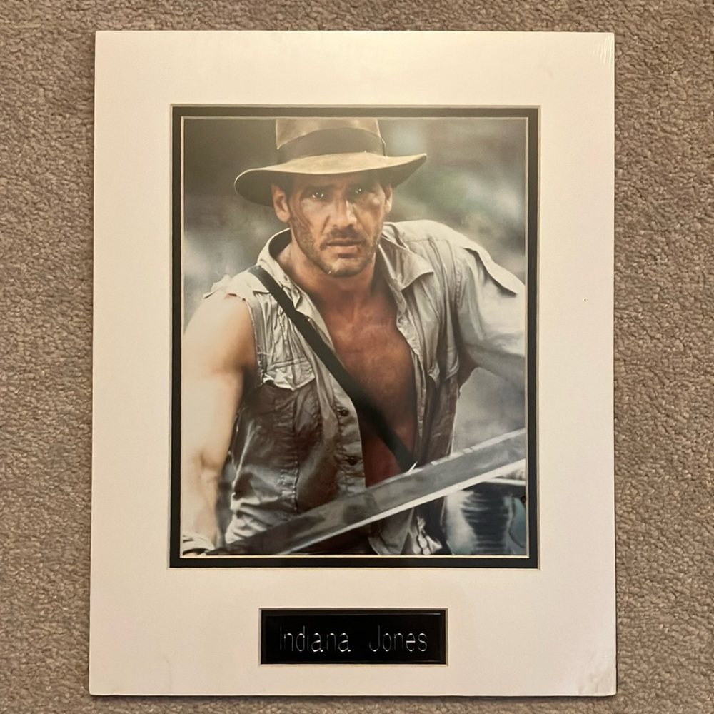 Indiana Jones matted print